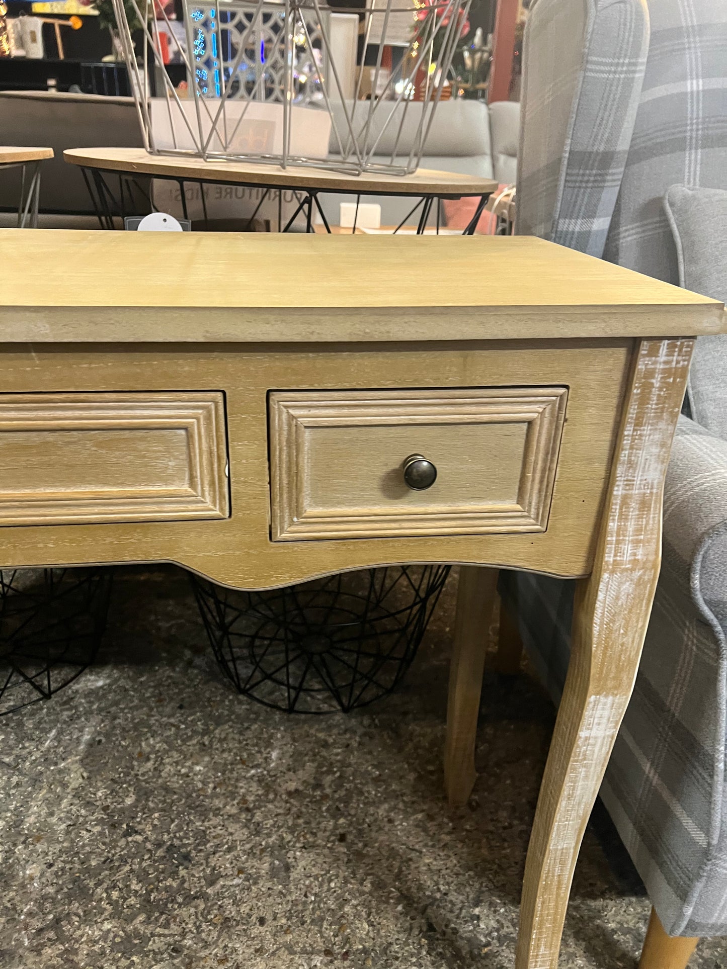 Berkfield Dressing Console Table with Three Drawers White (B6)