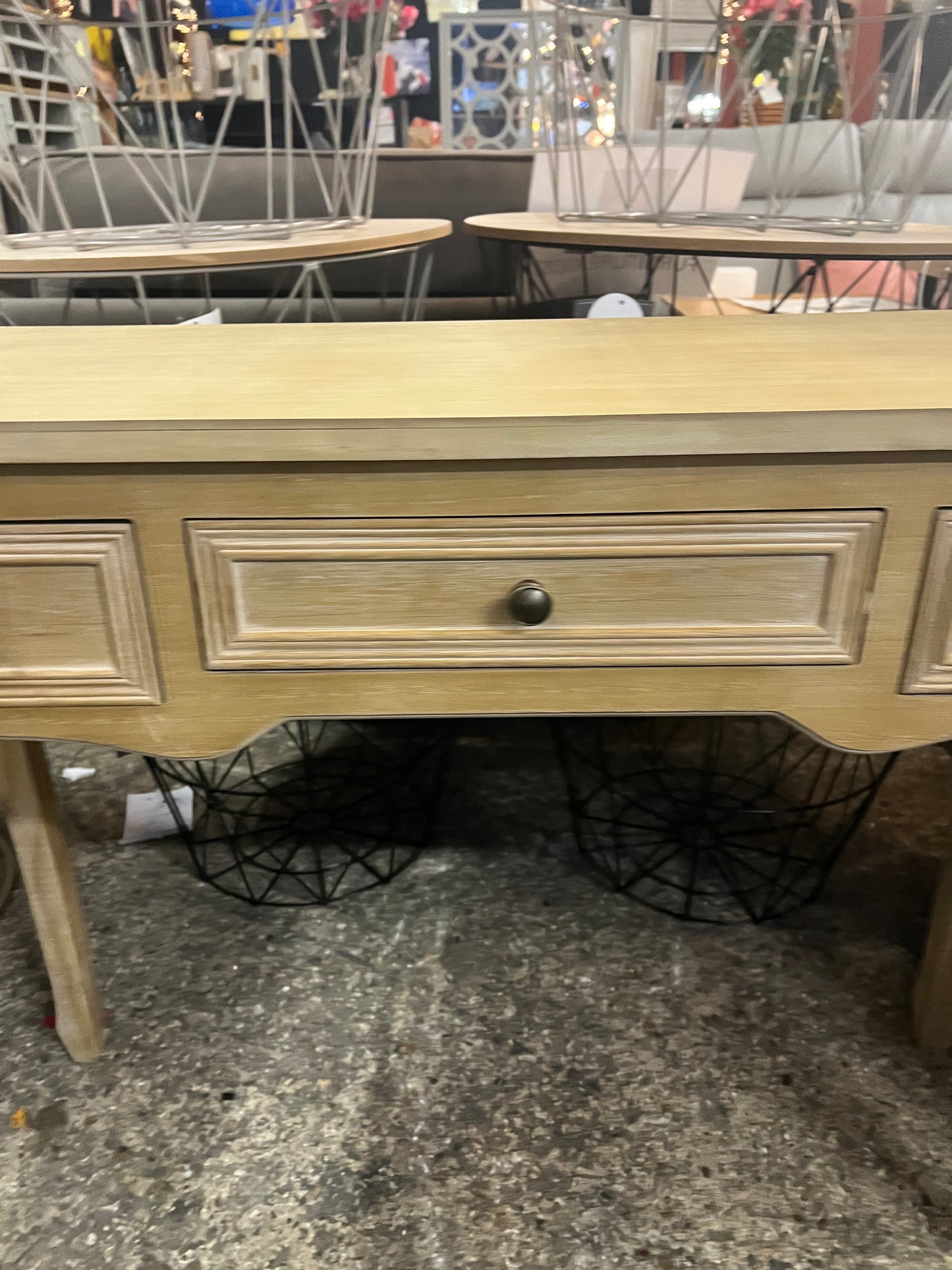 Berkfield Dressing Console Table with Three Drawers White (B6)