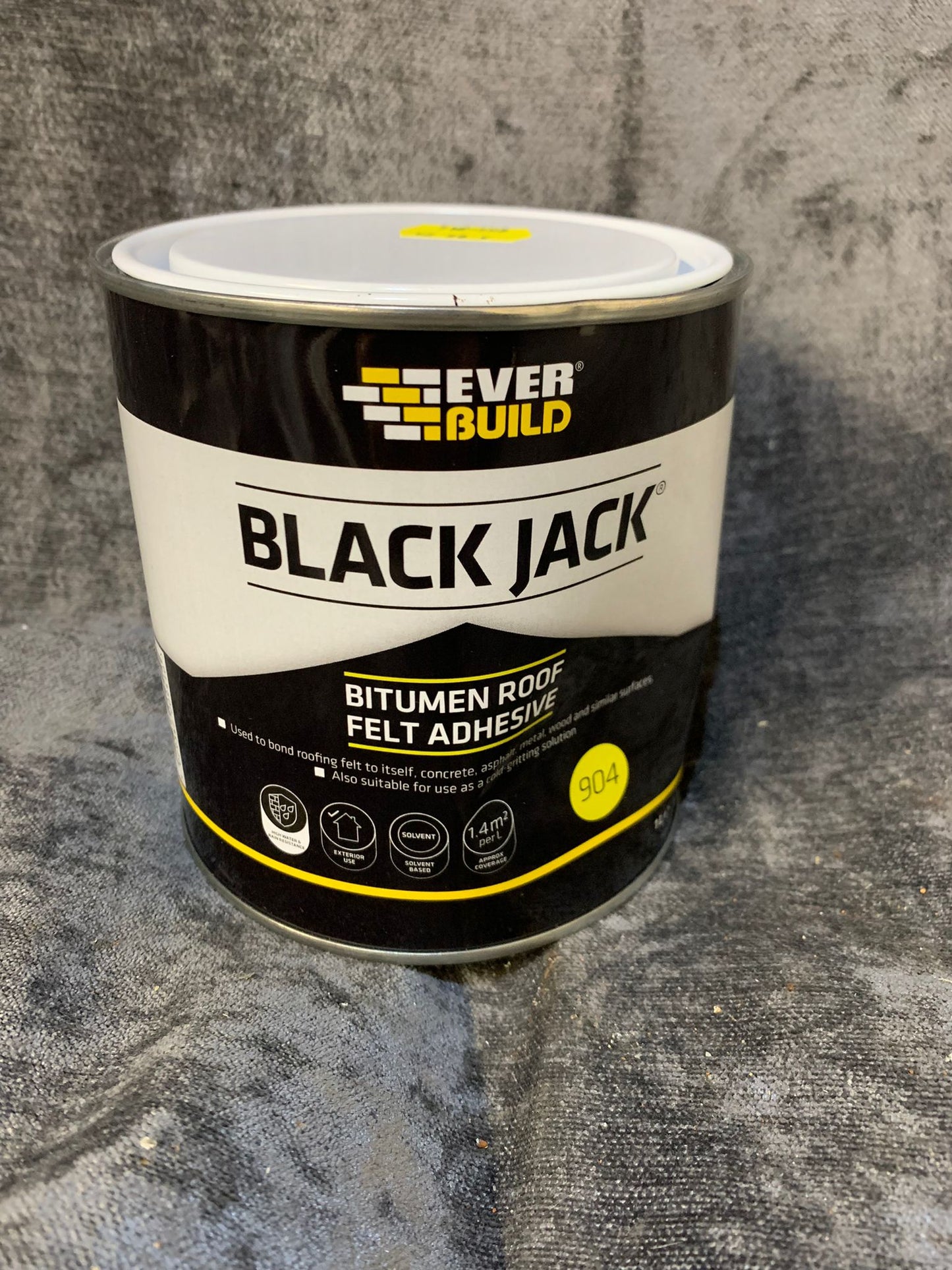 Everbuild Black Jack Bitumen Roof Felt Adhesive 1L (I*) (S691)