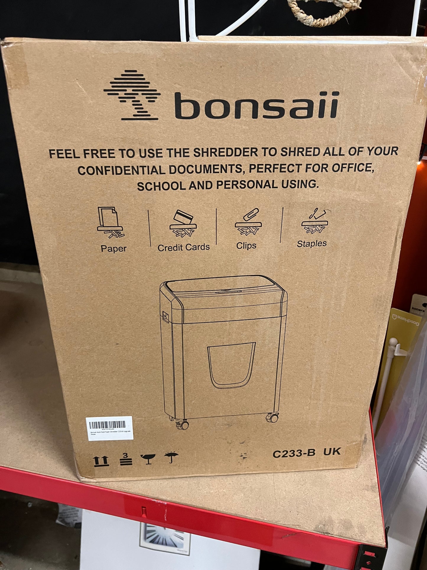 Bonsaii 110-Sheet Auto Feed Office Paper Shredder (R412)