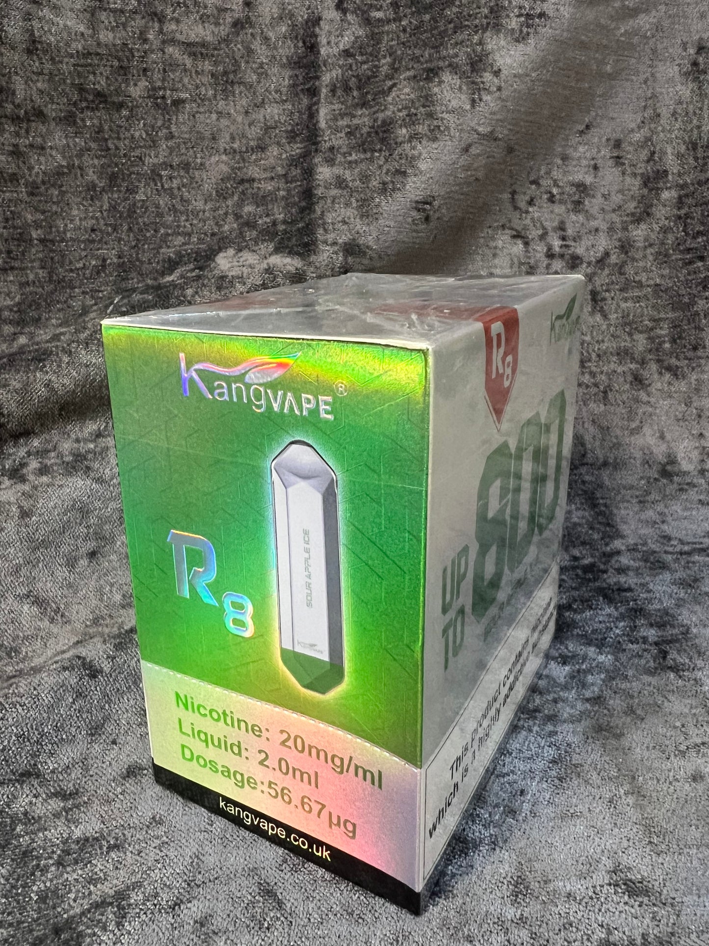 Kangvape 10 Pack Up to 800 Puff Per Vape -Sour Apple Ice Disposable Vape (R423)