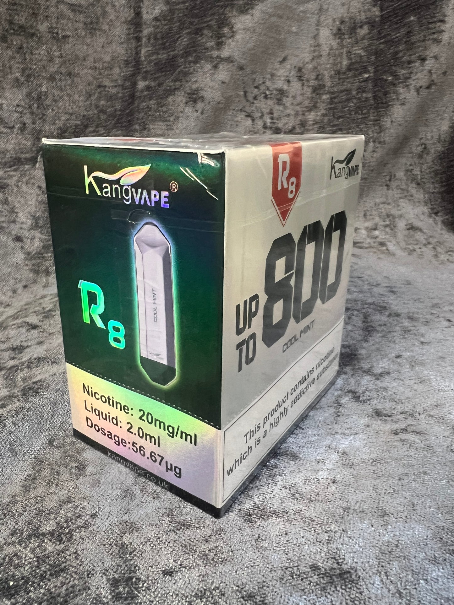 Kangvape 10 Pack Up to 800 Puff Per Vape -Cool Mint Disposable Vape (R424)