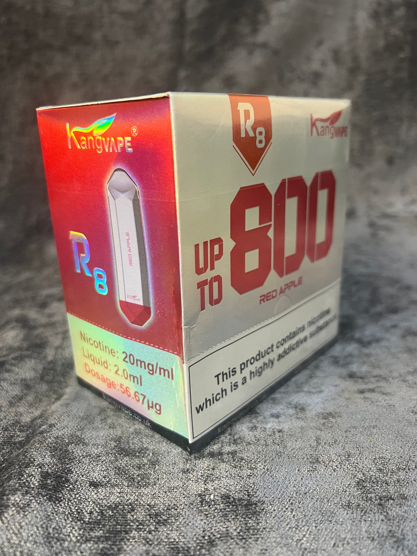 Kangvape 10 Pack Up to 800 Puff Per Vape - Red Apple Disposable Vape (R425)