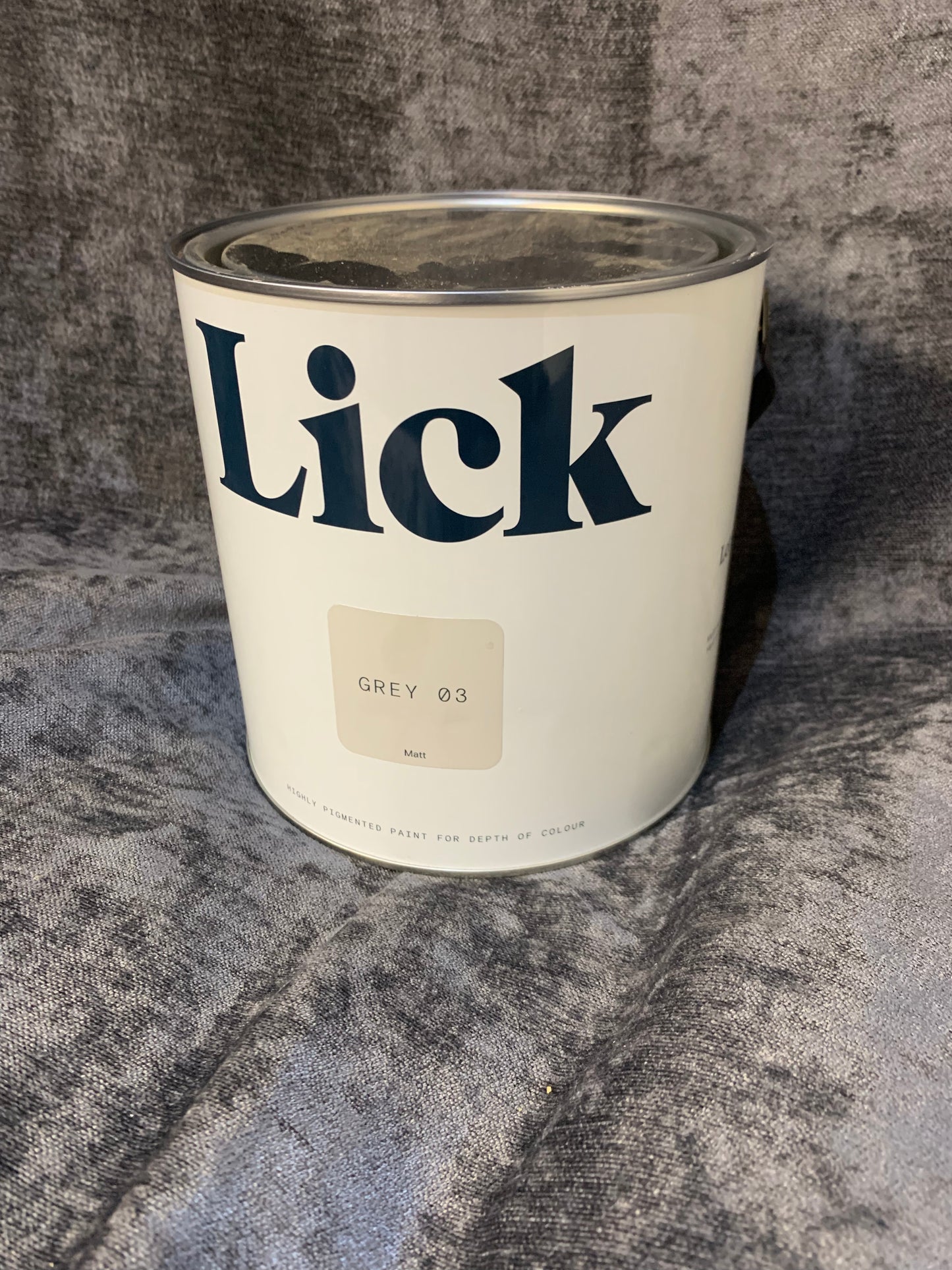 Lick Grey 03 Matt Emulsion paint, 2.5L (S475)