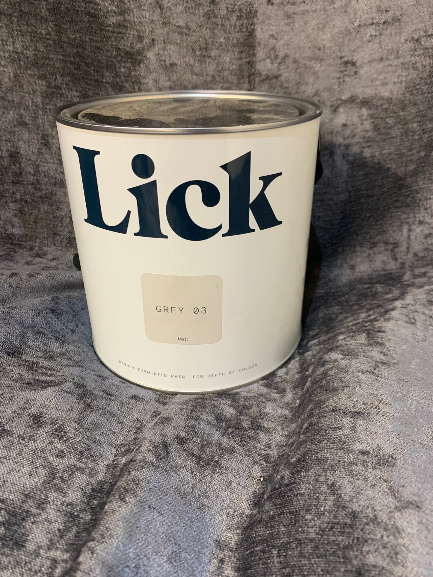 Lick Grey 03 Matt Emulsion paint, 2.5L (S475)