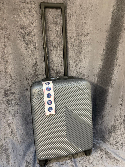 Small Grey Durable Hard Shell 4 Wheel Suitcase 57L (S519)