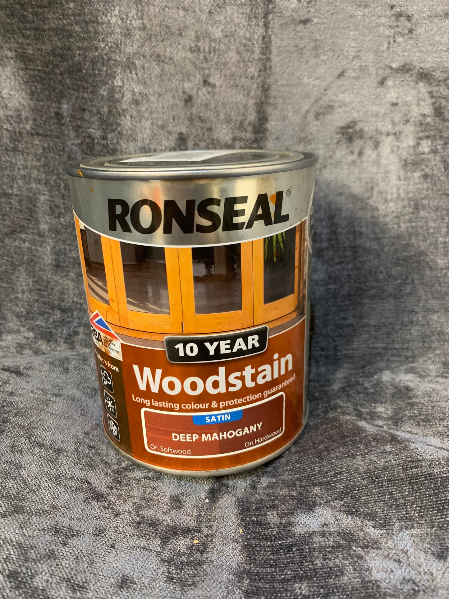 Ronseal Deep mahogany Satin Quick dry Wood stain 750ml (S579) (A*)