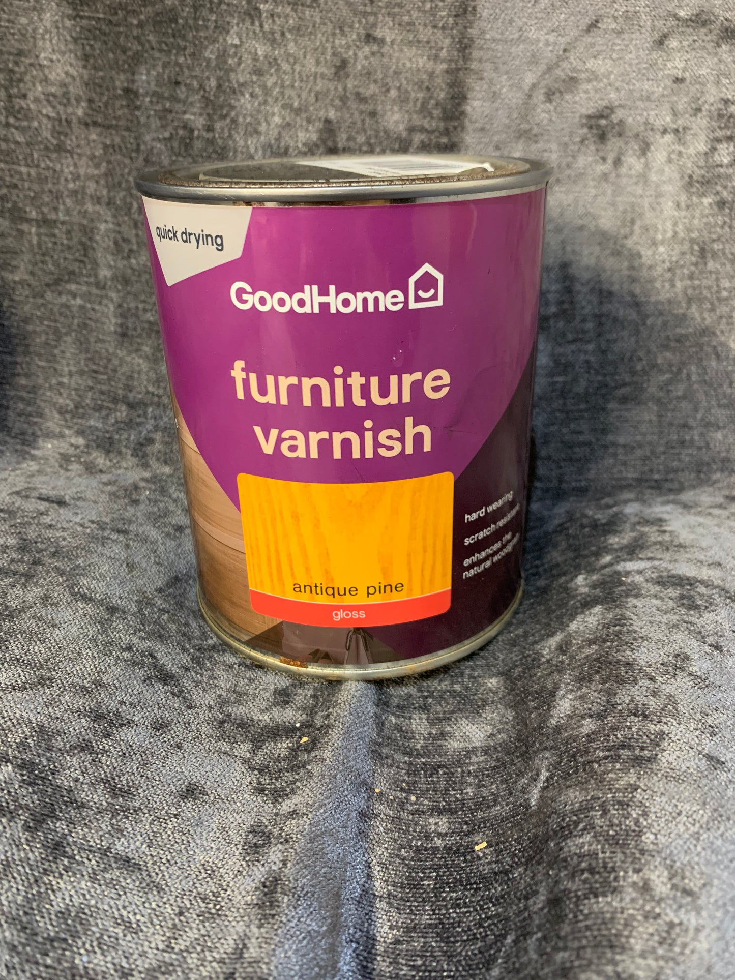 GoodHome Antique Pine Gloss Multi-surface Furniture Wood varnish, 750ml (S592) (A*)