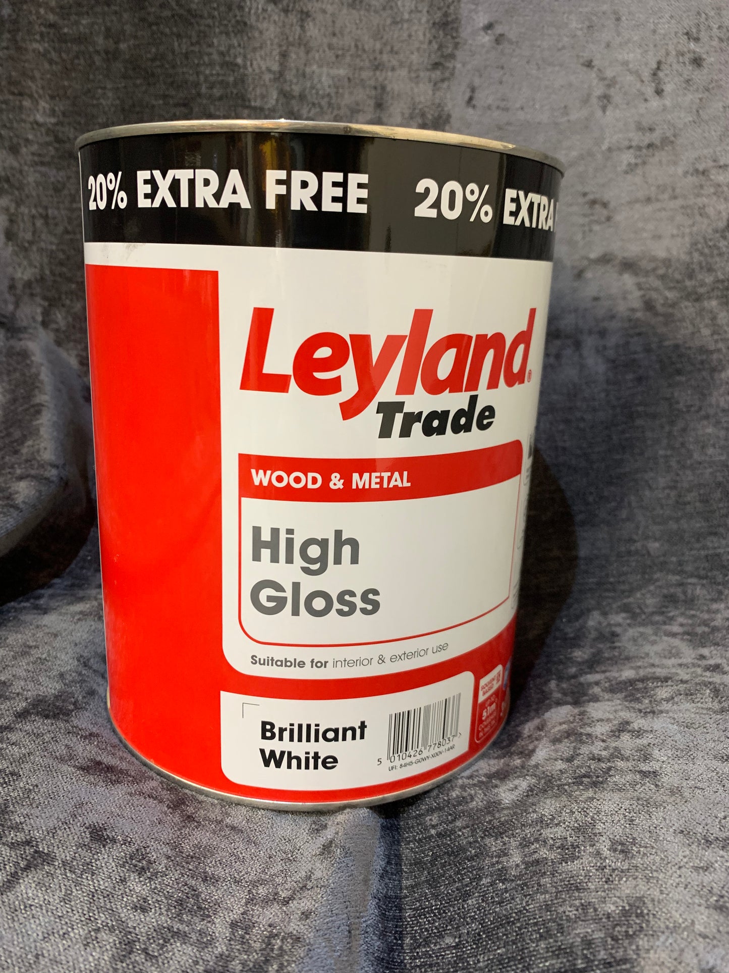 Leyland Trade Pure brilliant white Gloss Metal & wood paint, 3L (B*) (S605)