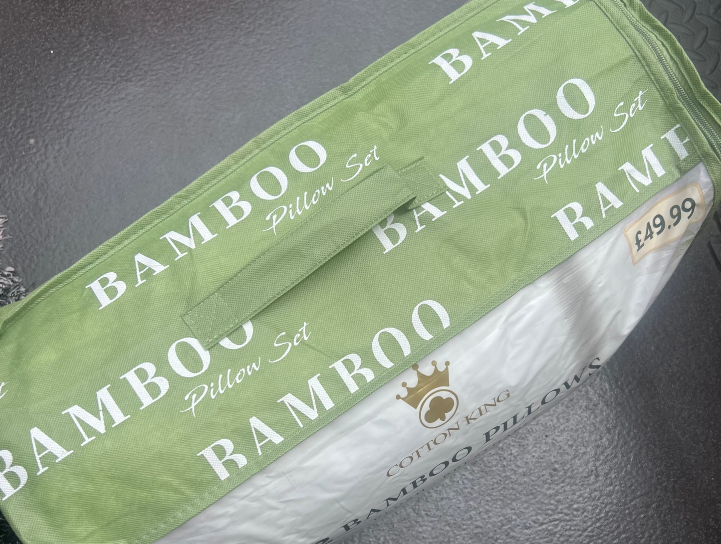 Cotton King 2 Pack Bamboo Pillows Plush Comfort BRAND NEW RRP £49.99