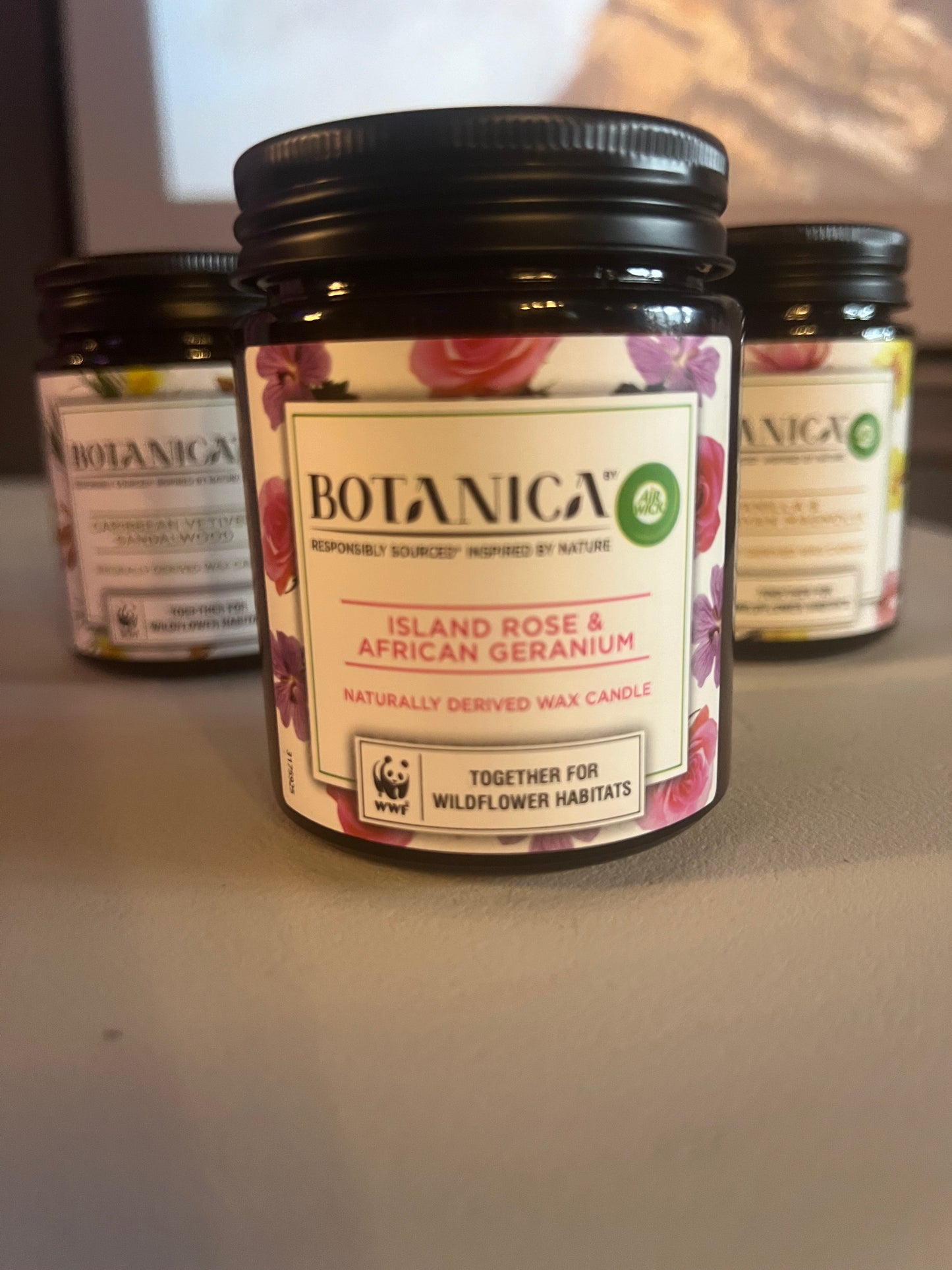 Botanica Airwick Set of 3 Candles in Glass Jar 120g per Candle BRAND NEW RRP £12.99 per candle!