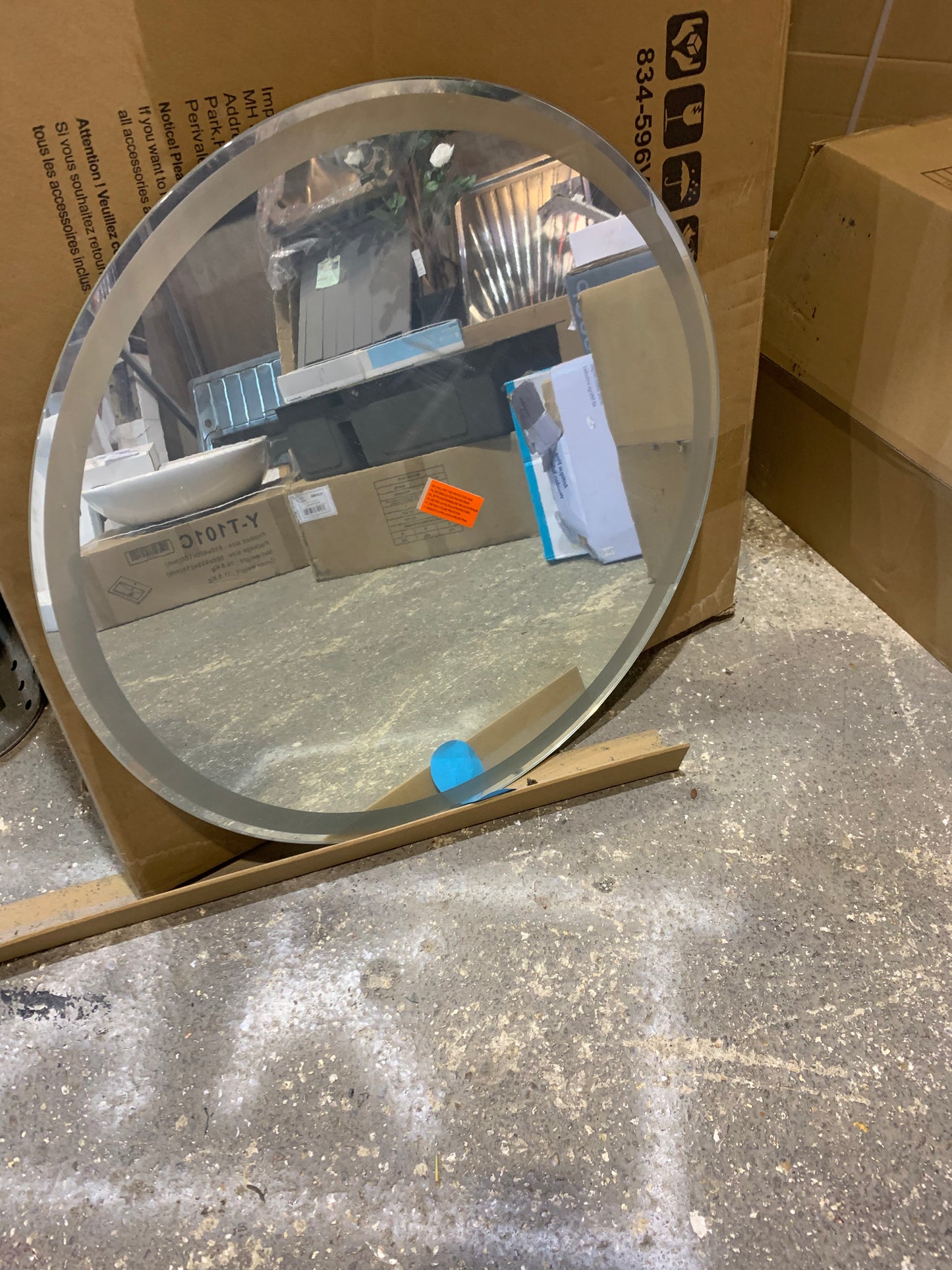 LED Round Circle Mirror Stainless Steel (S701)