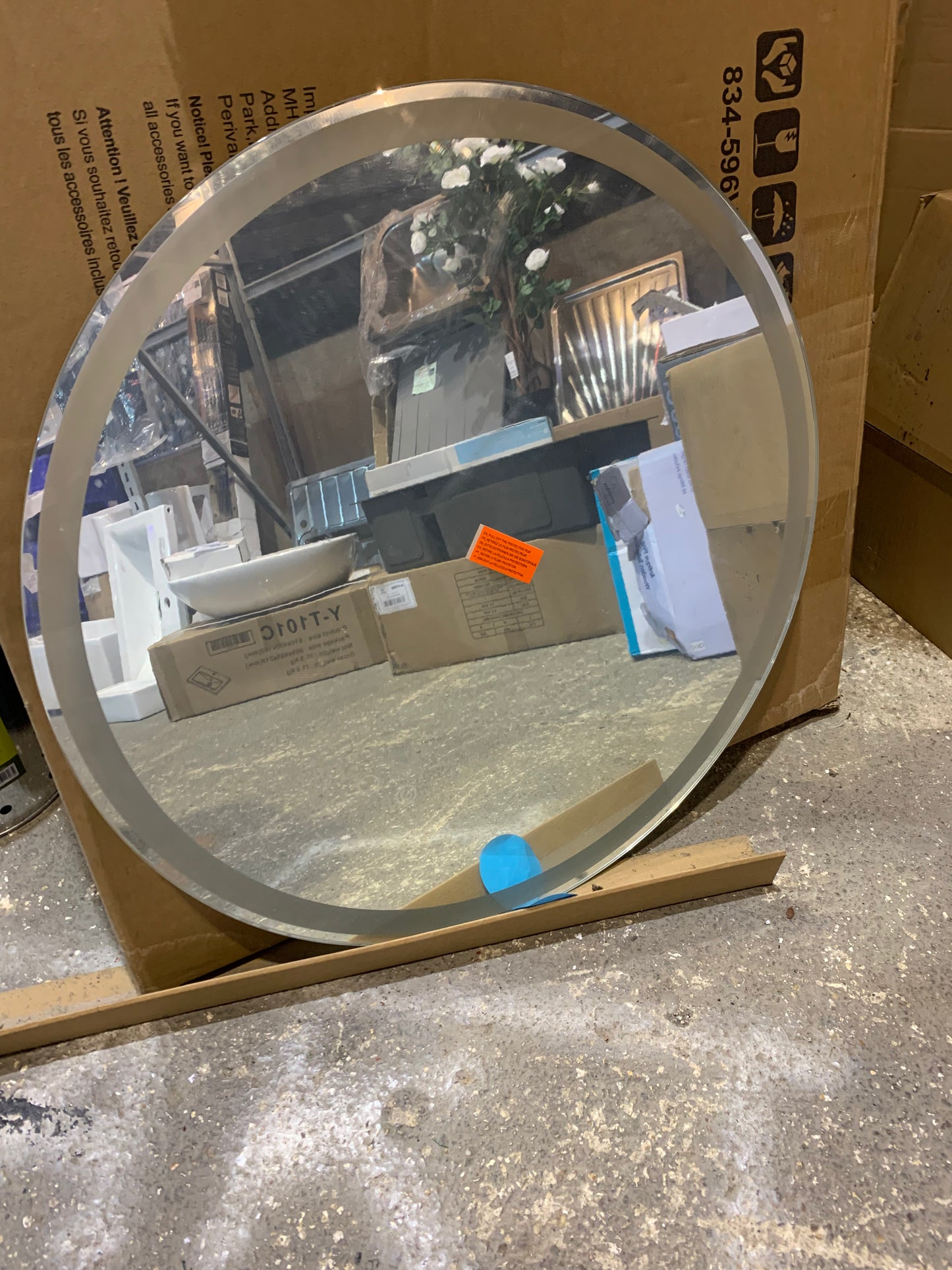 LED Round Circle Mirror Stainless Steel (S701)