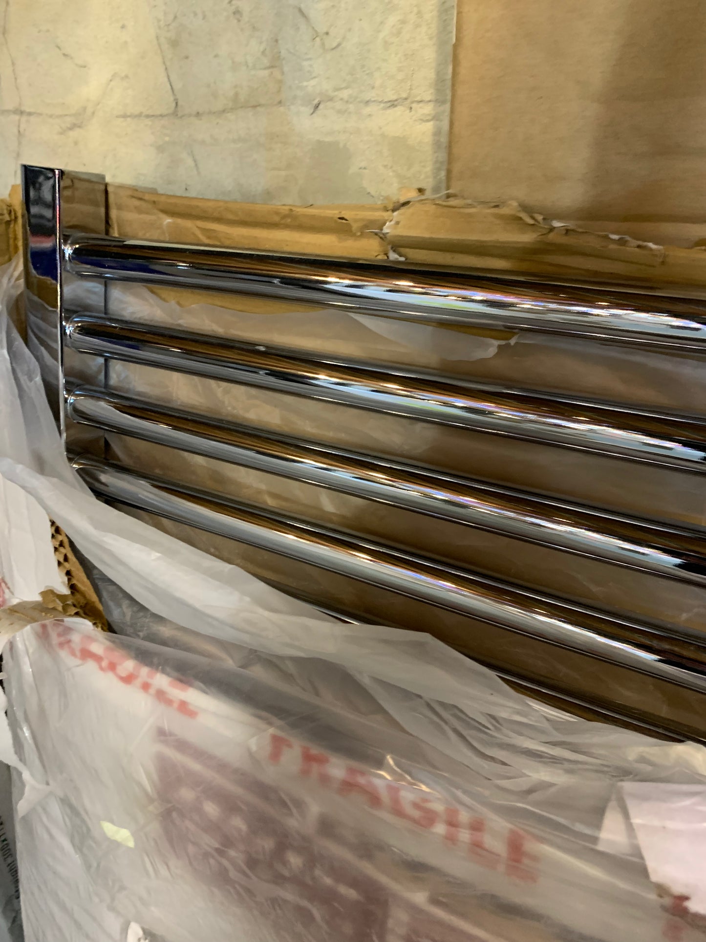 Straight Chrome Heated Towel Rail 1200mm x 600mm (S703)