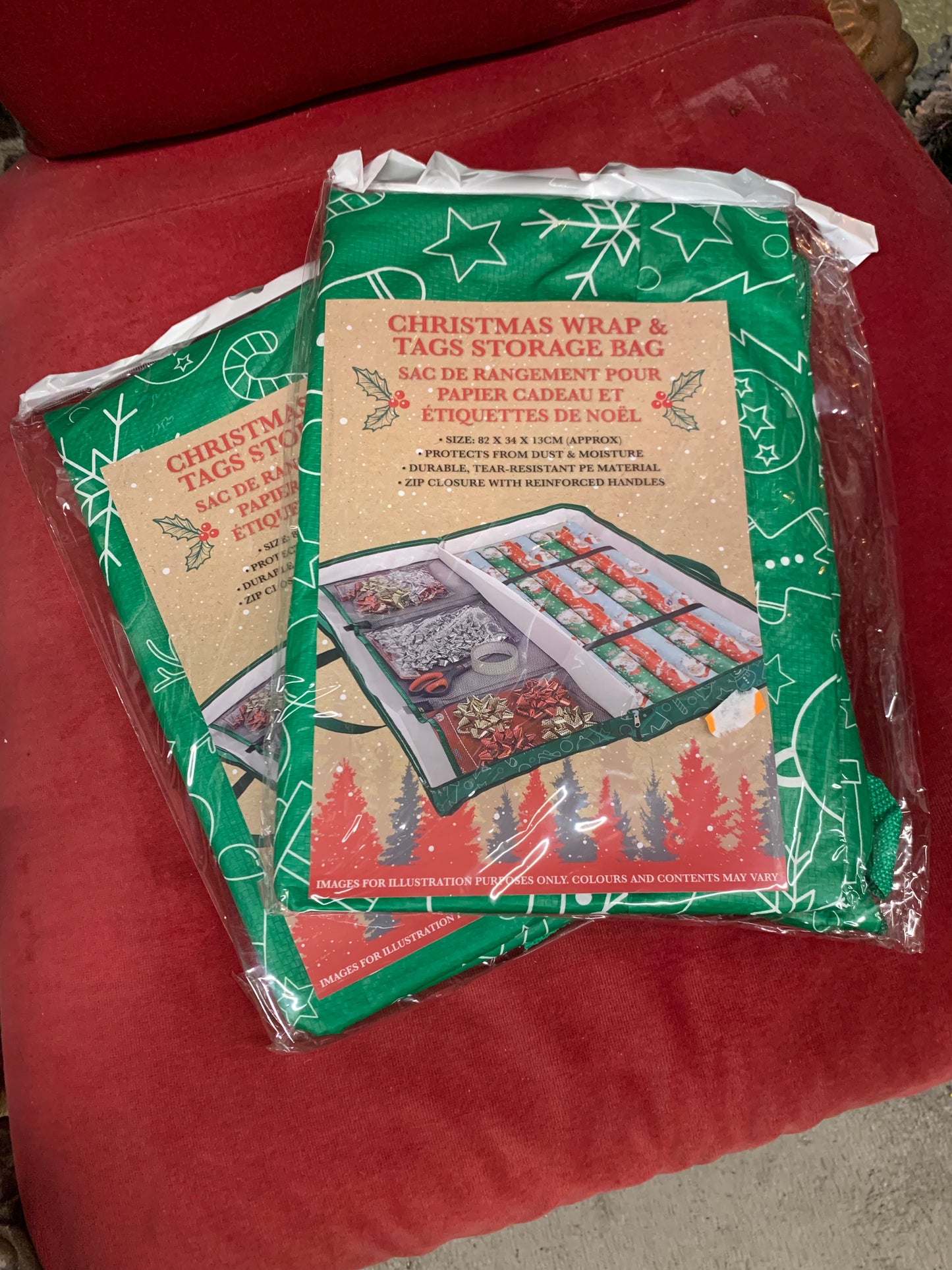 Christmas Wrap And Tag Storage Bag (S706)