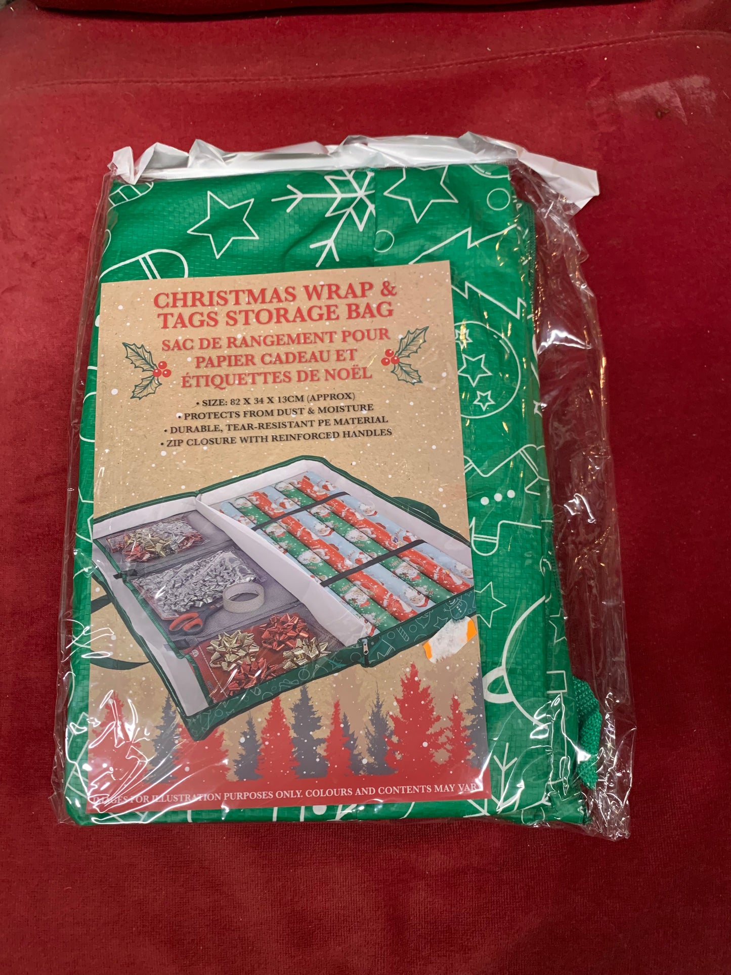 Christmas Wrap And Tag Storage Bag (S706)