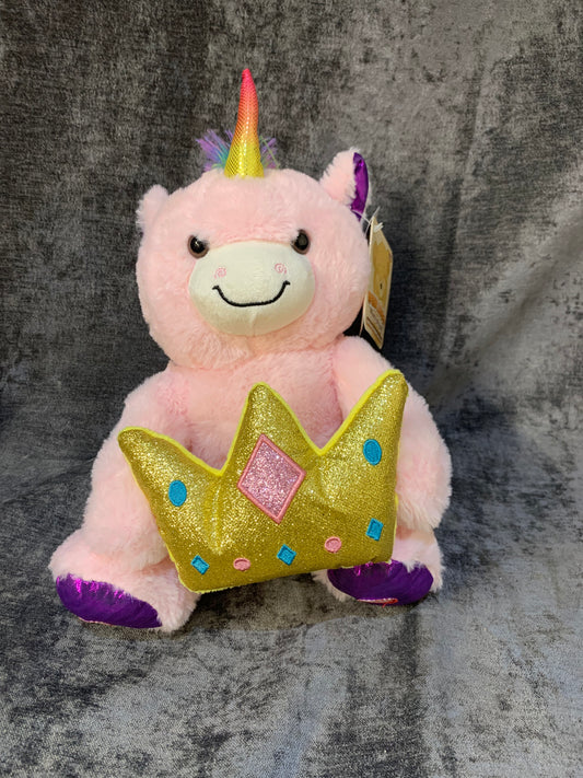 Peekabo Dual Function Teddy Unicorn Pink (S750)