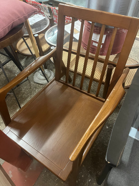 Elements maddox wooden chair/ Slight damage on arm hence the amazing price!  (S212)