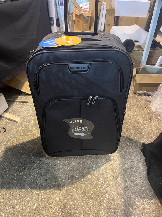 Dark grey light weight medium suitcase (S230)