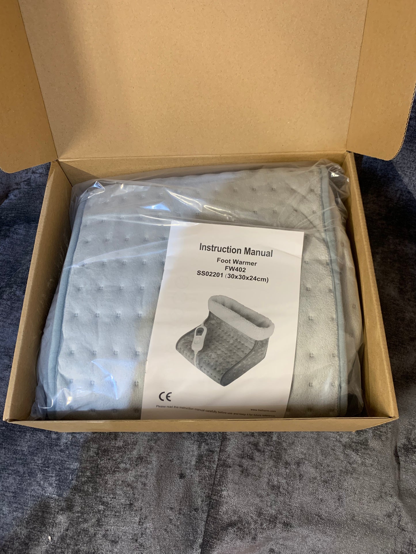 Grey Electric Foot Warmer (S787)