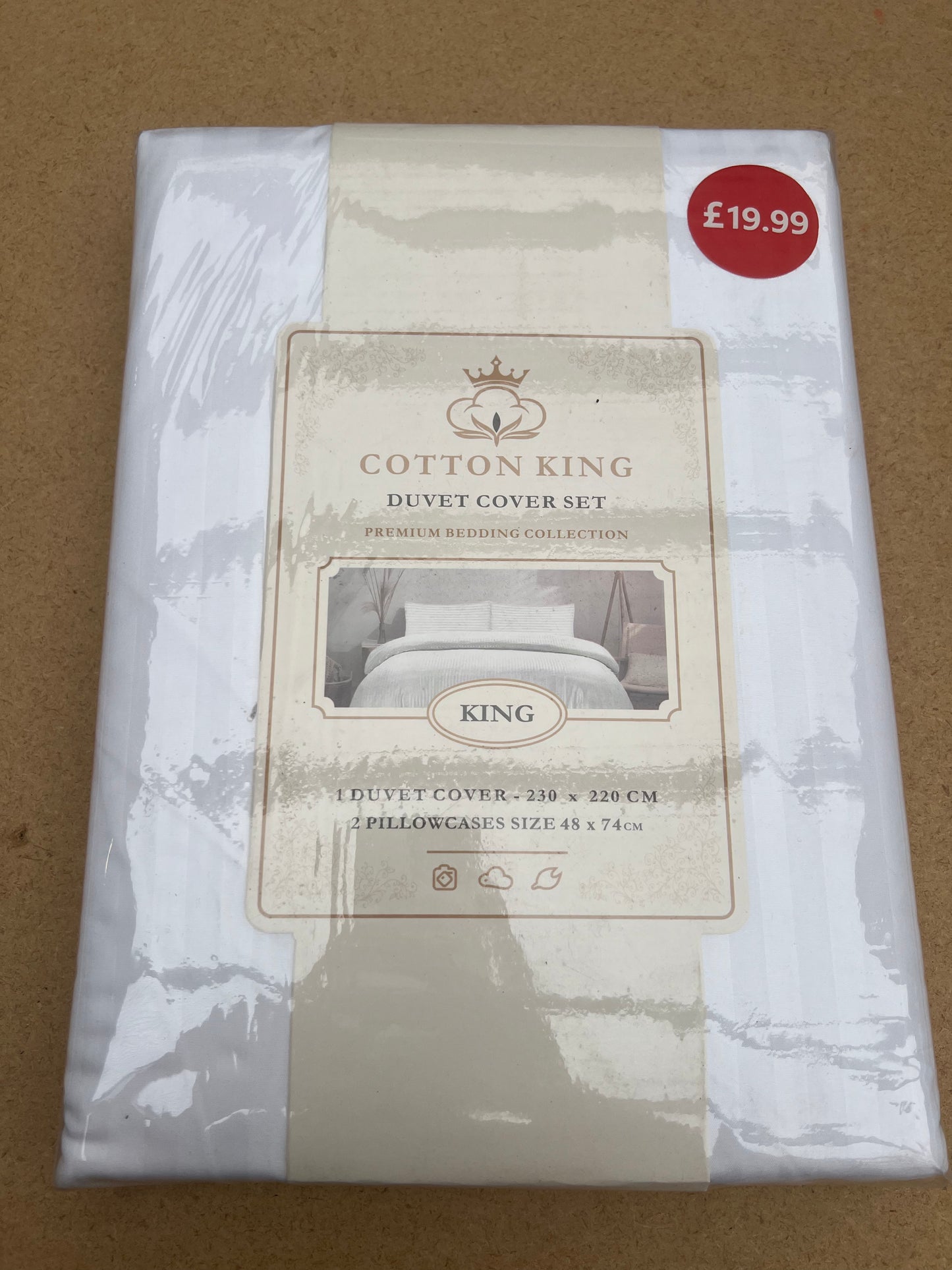 White King Size duvet cover set  Cotton King