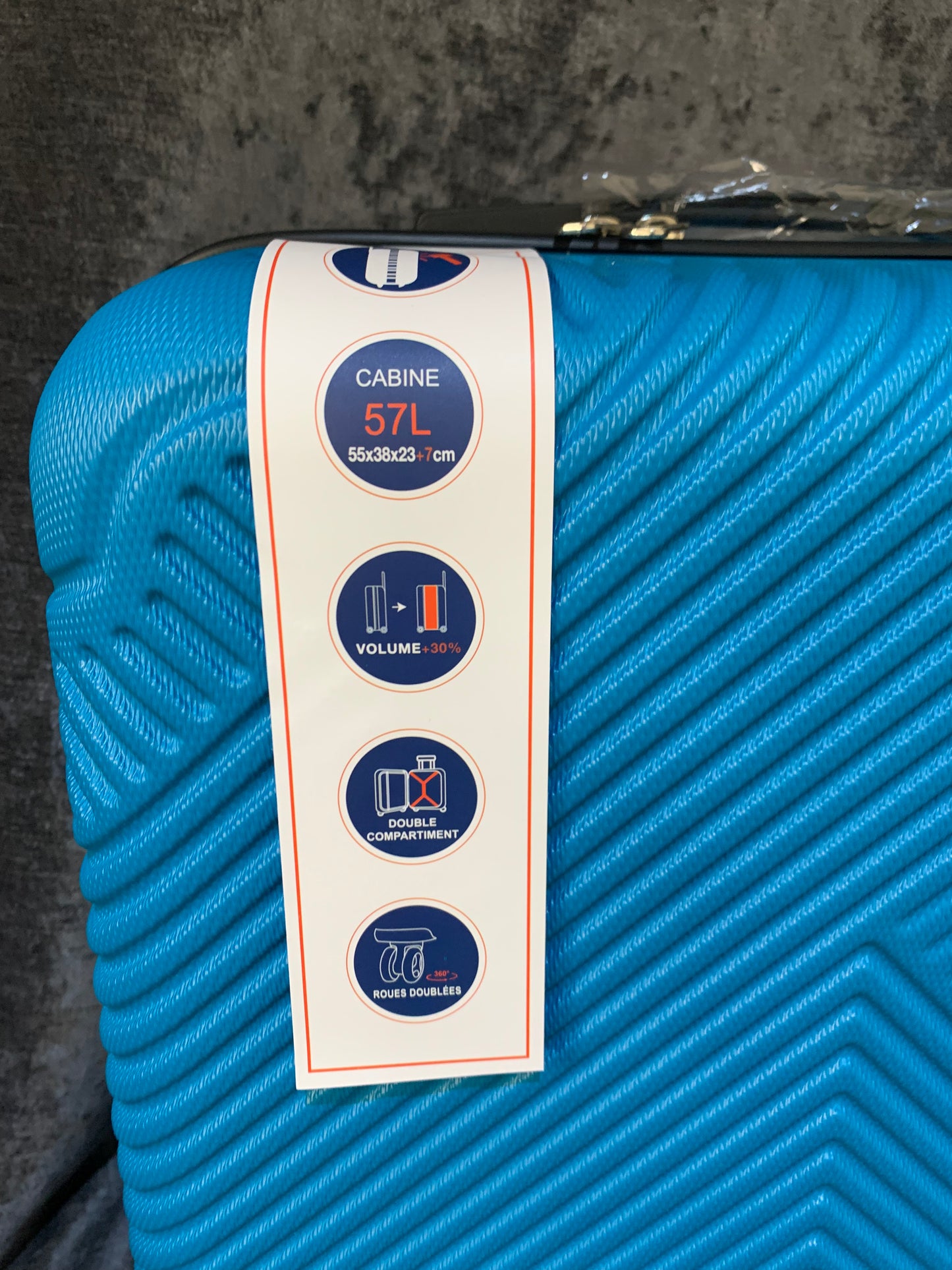 Blue Hard Shell Small Suitcase (S790) COLLECTION ONLY!!