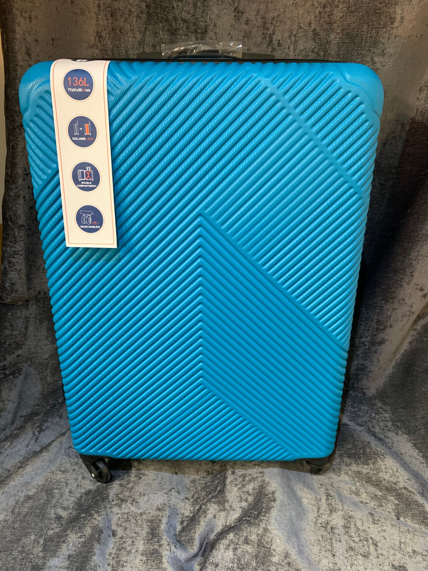 Blue Hard Shell Large Suitcase (S792) COLLECTION ONLY!!