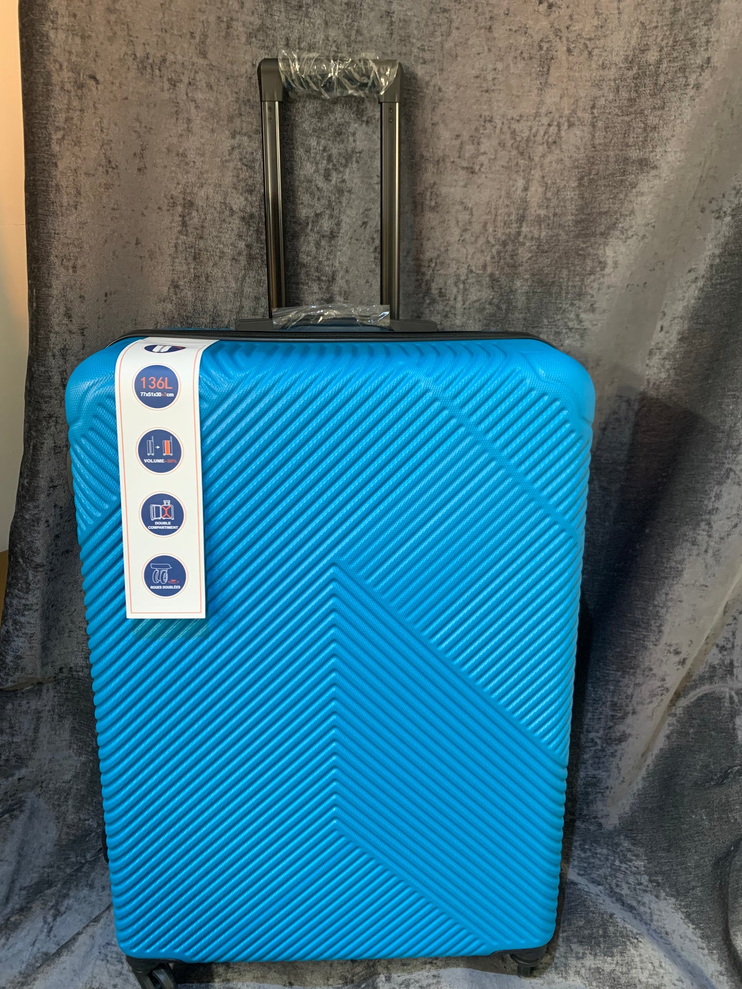 Blue Hard Shell Large Suitcase (S792) COLLECTION ONLY!!