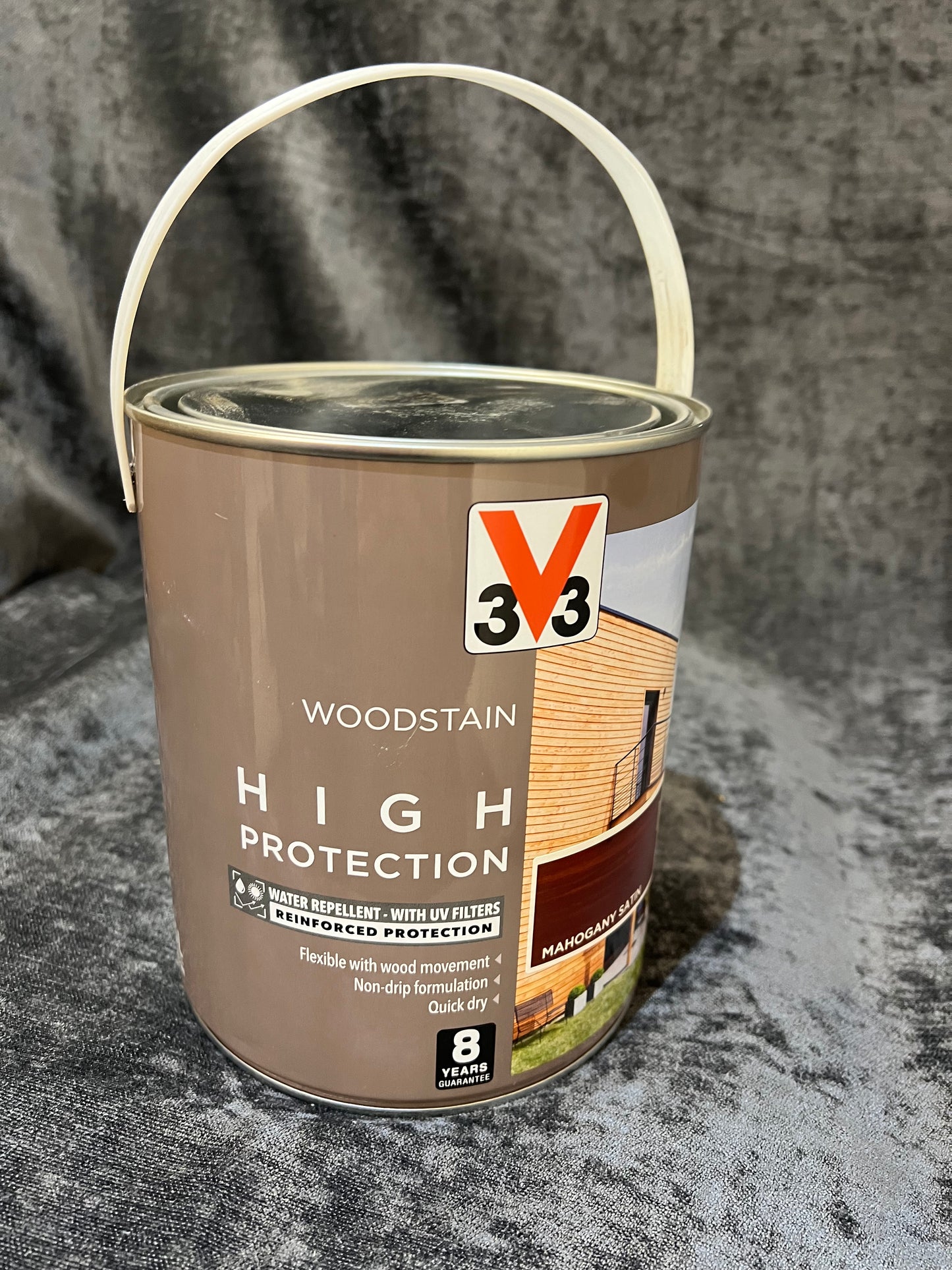 V33 Extreme protection Mahogany Satin Wood stain, 2.5L