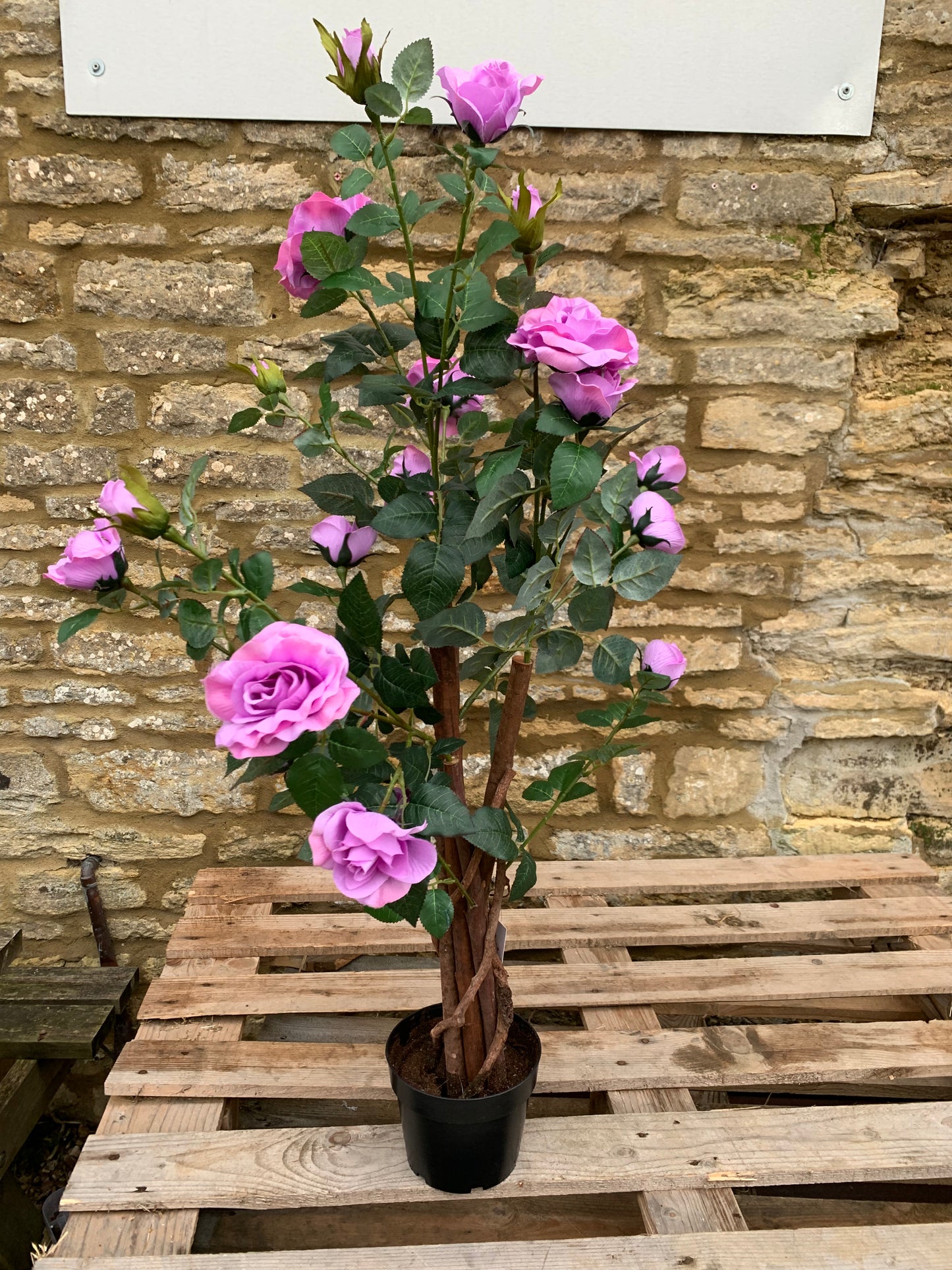 Rose Tree Lilac Artificial 95cm (S797) COLLECTION ONLY!
