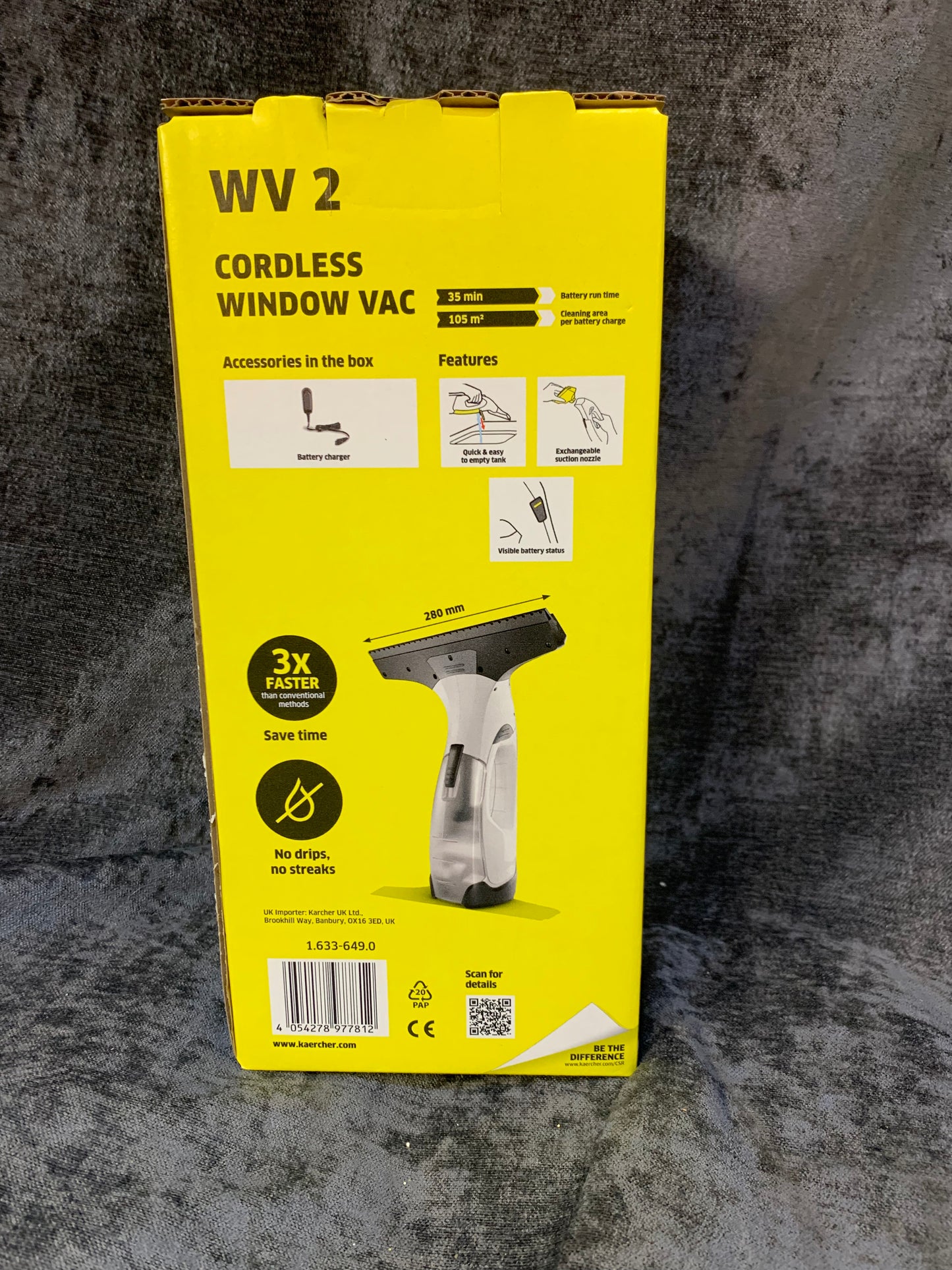 Kärcher WV 2 Cordless Window Vacuum (S818)