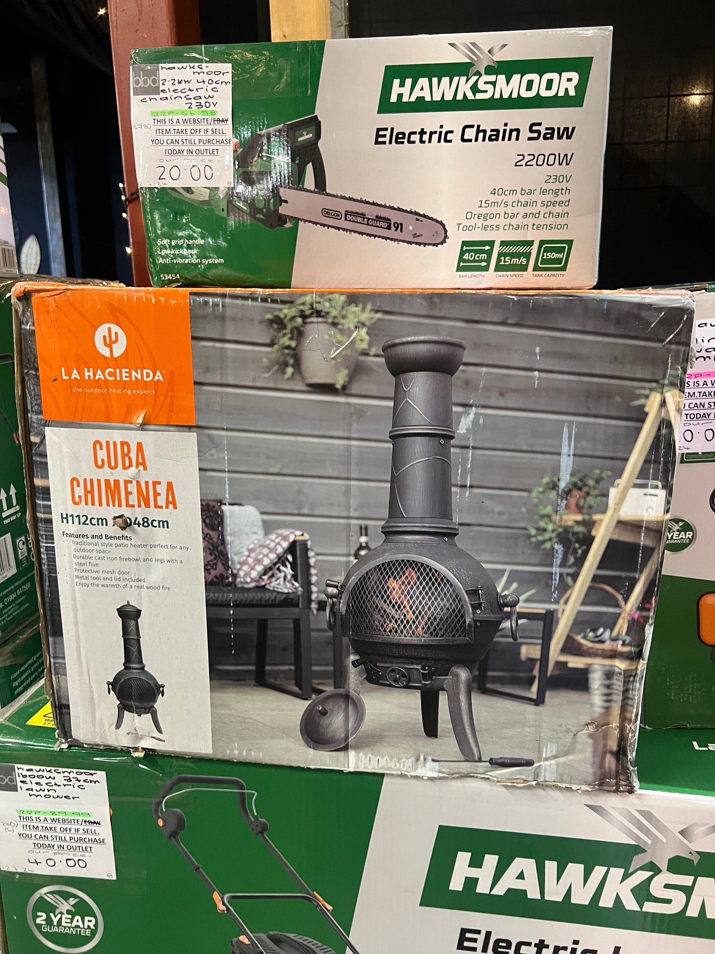 La Hacienda Cuba Cast iron & steel Chiminea (R288)