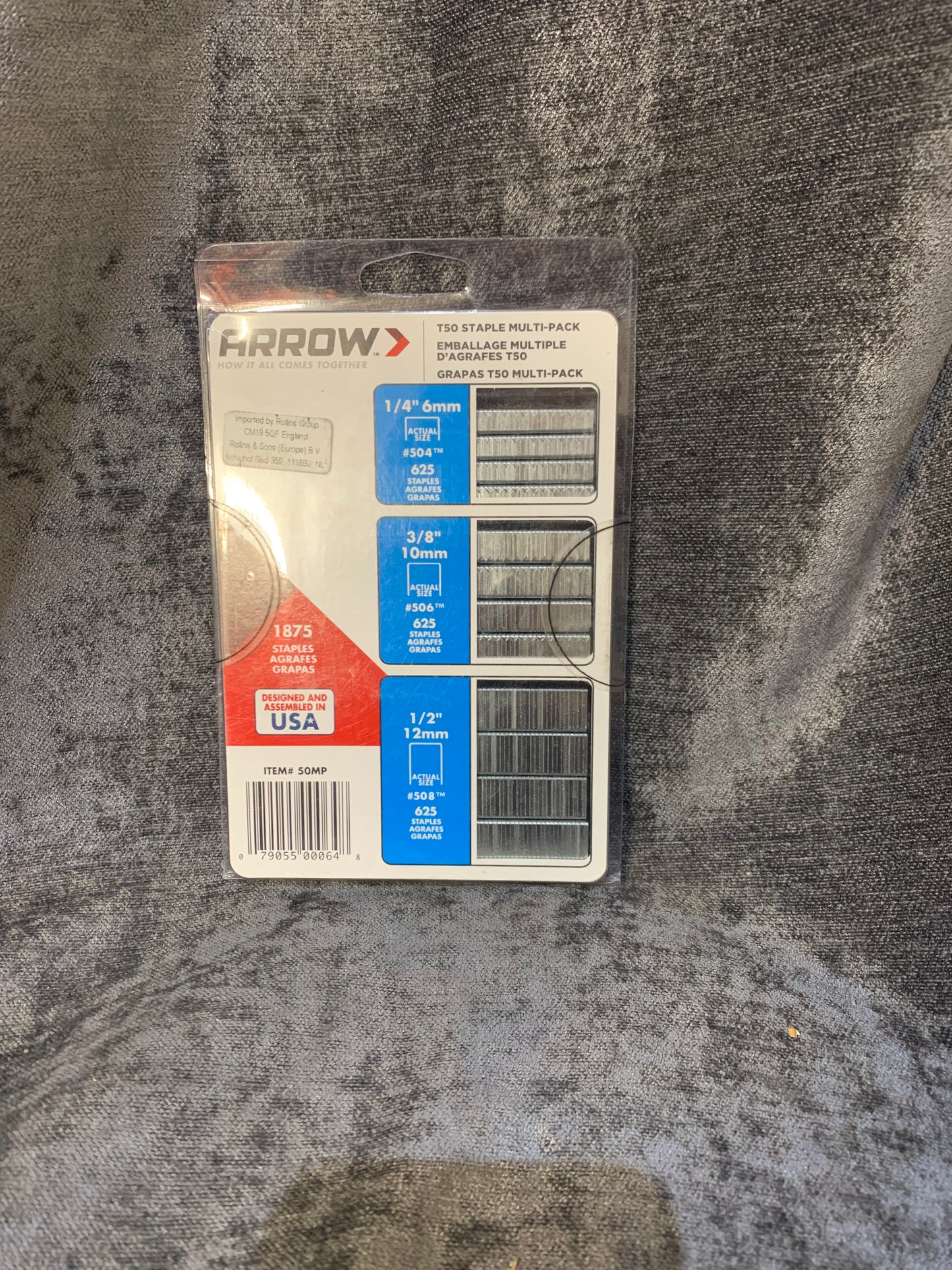 Arrow 1875 Staples Different Sizes In One Pack (S822)