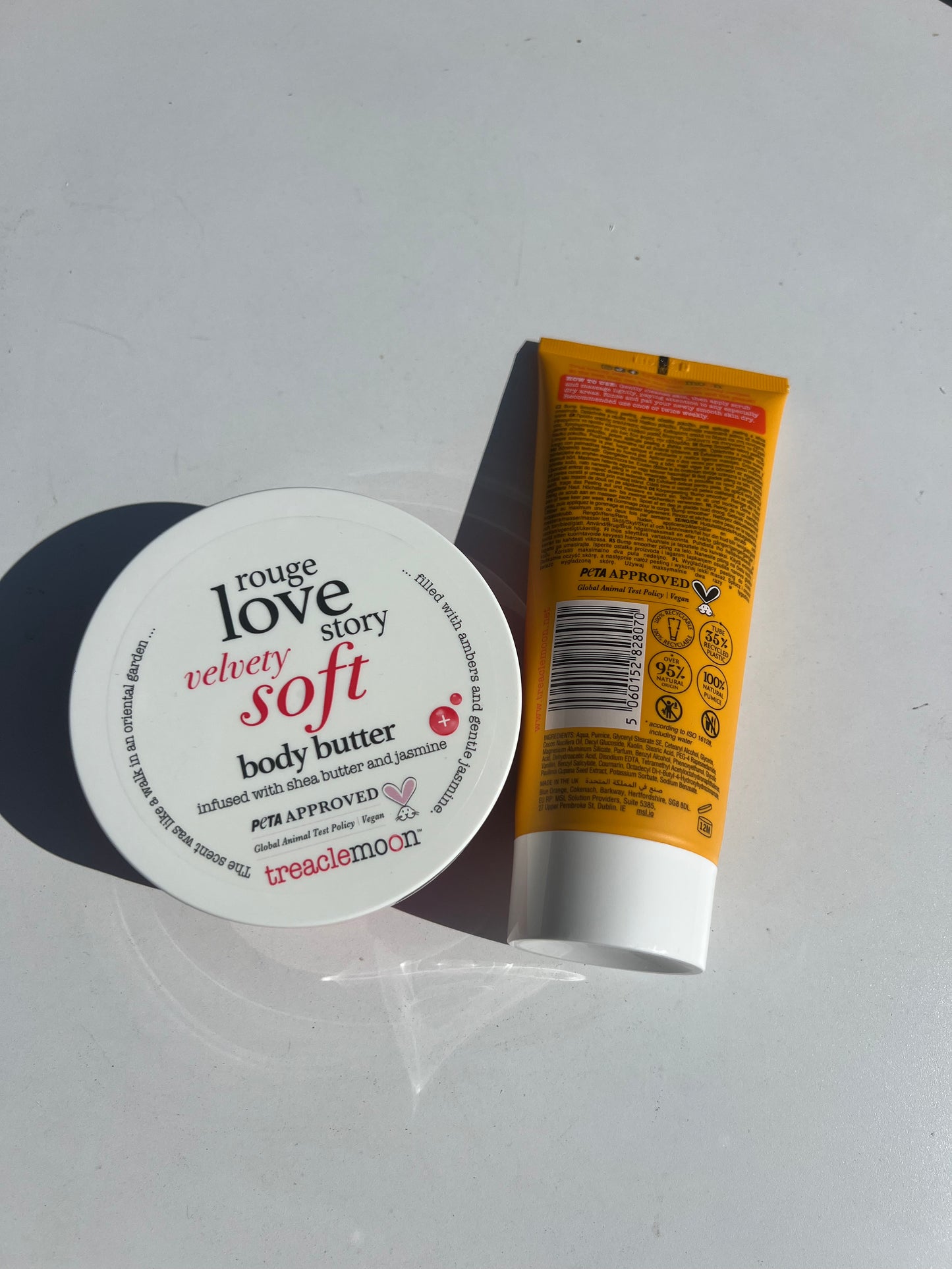 Brazilian Love Treaclemoon Body Care Set – Super Skin Glow Bump Smoother Scrub & Velvety Soft Body Butter