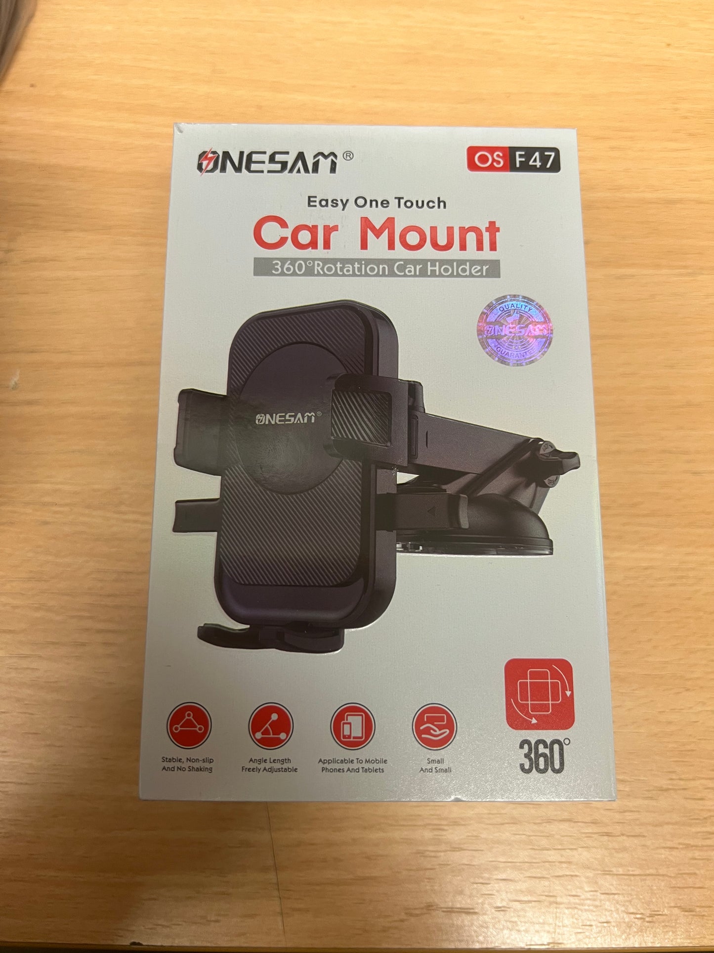 ONESAM heavy duty 360degree car phoneholder OSF47