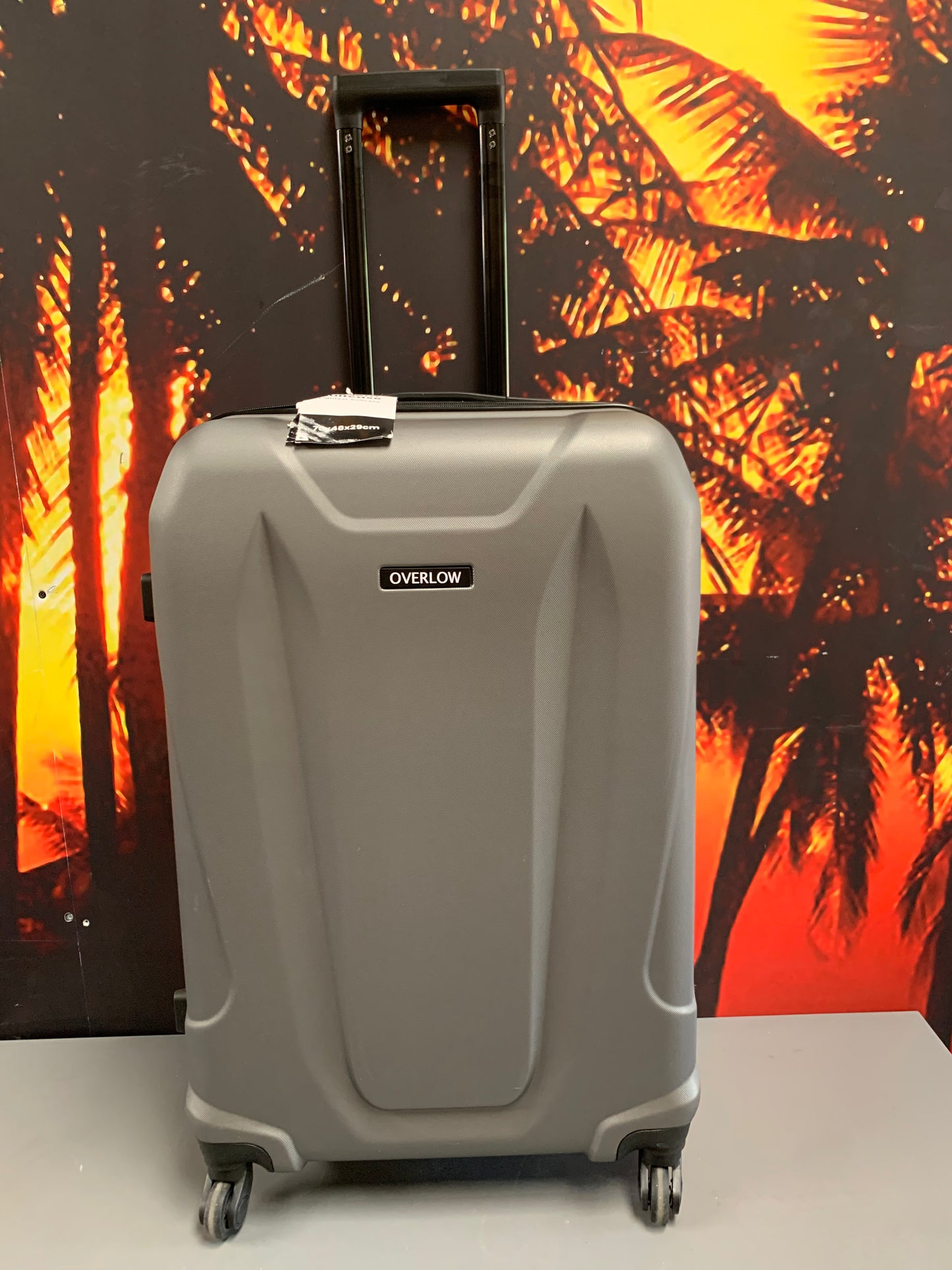 Dark Grey 4 Wheel Suitcase 73 X 43 X 29CM  (R439*)