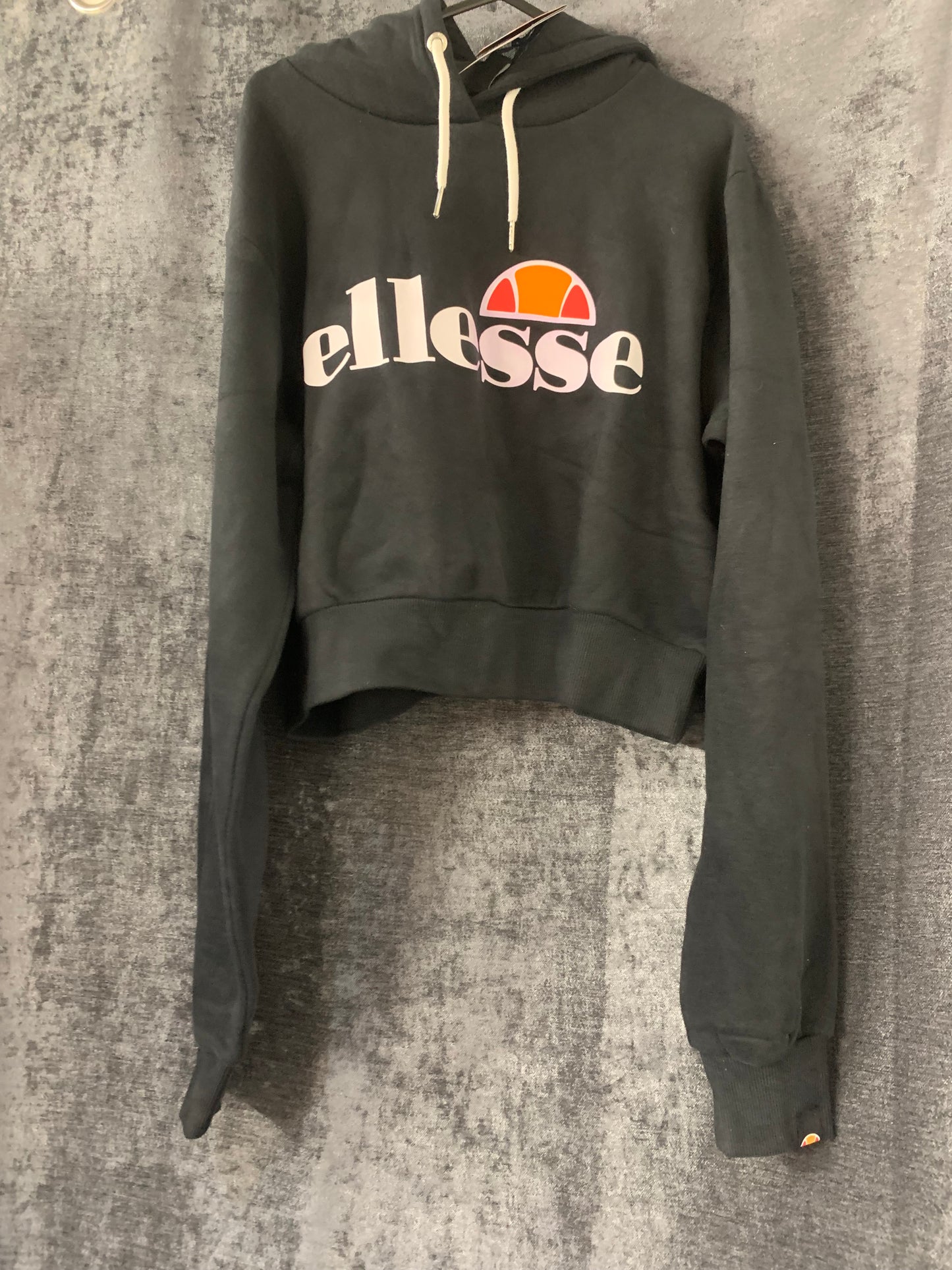 Ellesse Womens Torices Logo Hooded Sweatshirts Black UK14 (T61) (P)