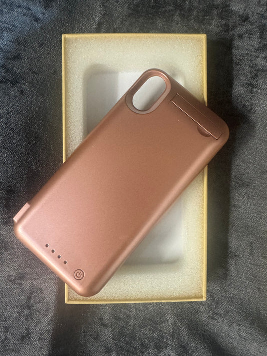 Rose Gold Smart Battery CASE Iphone X (T32) (P)