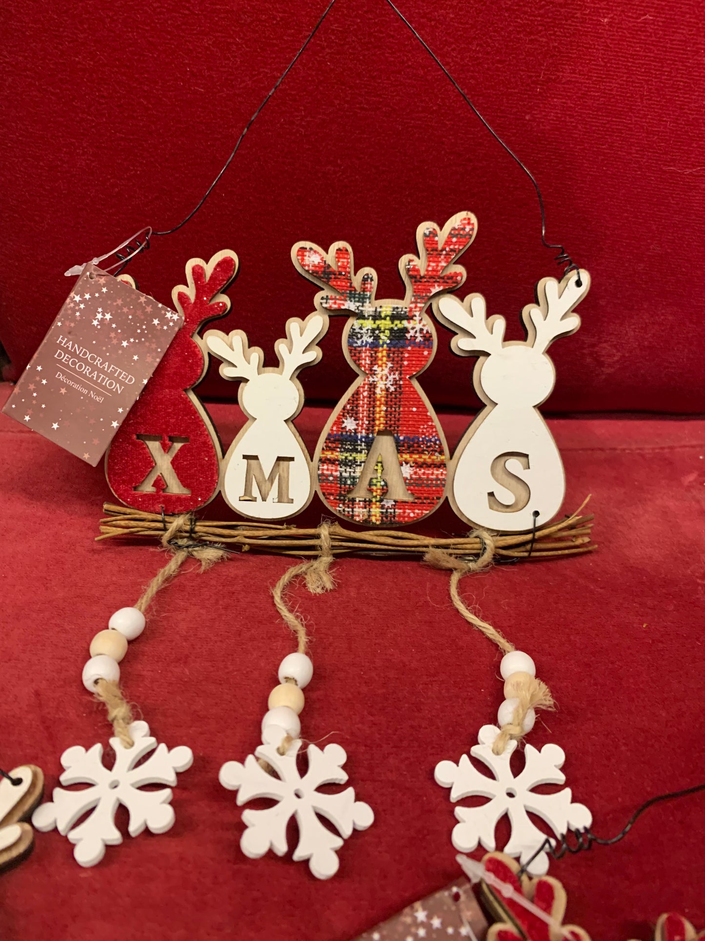 Hanging Reindeer Xmas Decorations (E31) K*