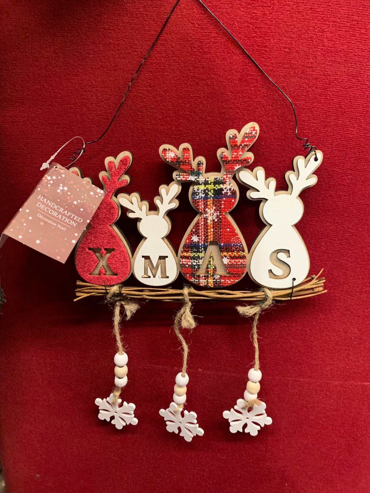 Hanging Reindeer Xmas Decorations (E31) K*