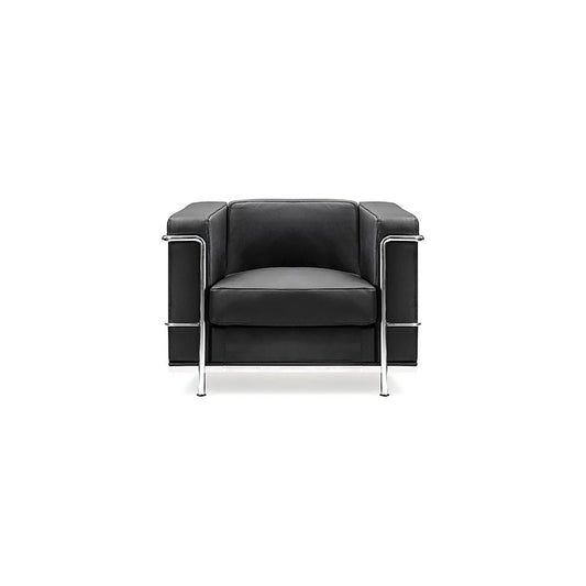 Belmont Cubed Single Seat Sofa Leather Faced