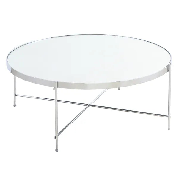 Oakland Circular Chrome Coffee Table (R39)