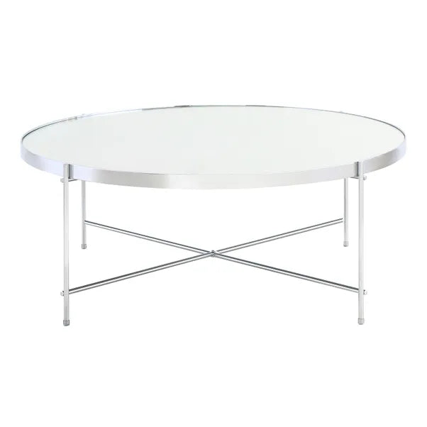 Oakland Circular Chrome Coffee Table (R39)