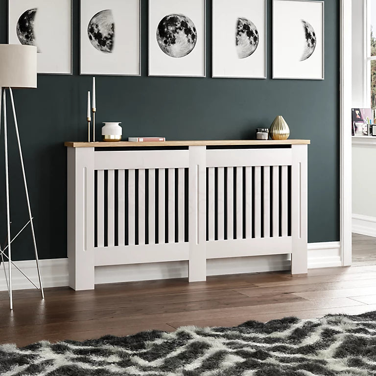 Vida Designs Arlington Large White MDF Radiator Cover (R172)