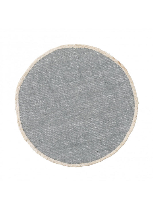 Creative Tops Round Jute Placemats, Set Of 4, Grey (T69) (P)