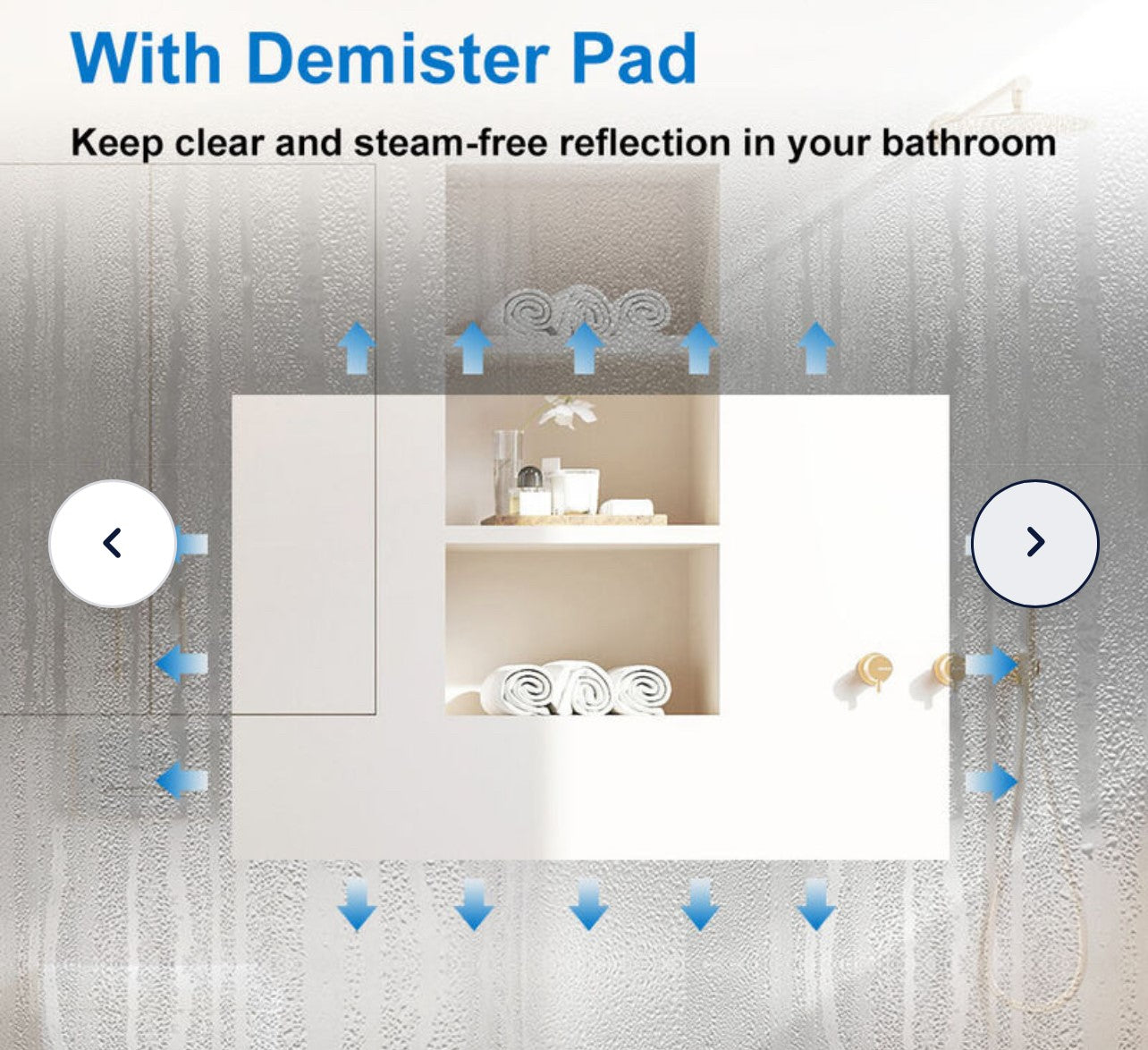 Bathroom LED Mirror J-HDS1316 700x500x33mm (R176)