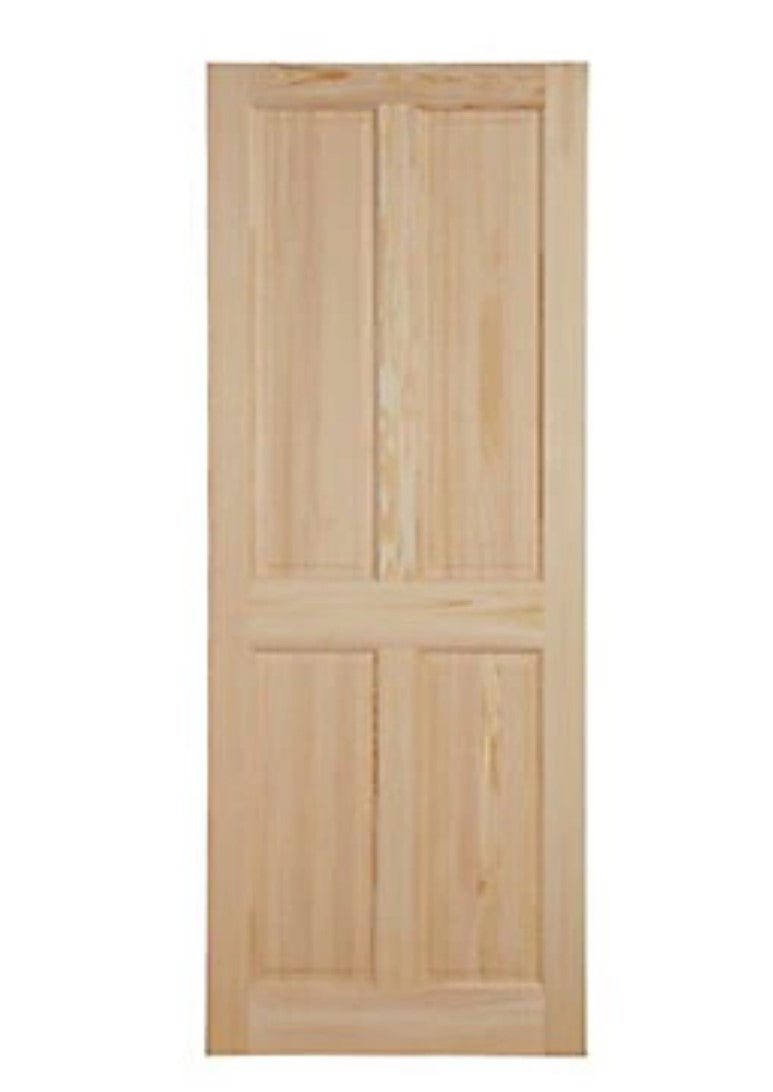 4 panel Unglazed Internal Door, (H)2032mm (W)813mm (T)35mm (R65)