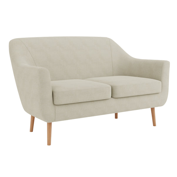 Eddie Luna Fabric 2 Seater Small Sofa