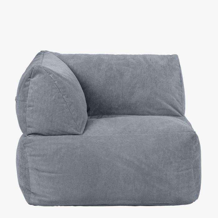 ICON Tetra Corner Floor Sofa Charcoal Grey [Bean Bag] (R42)