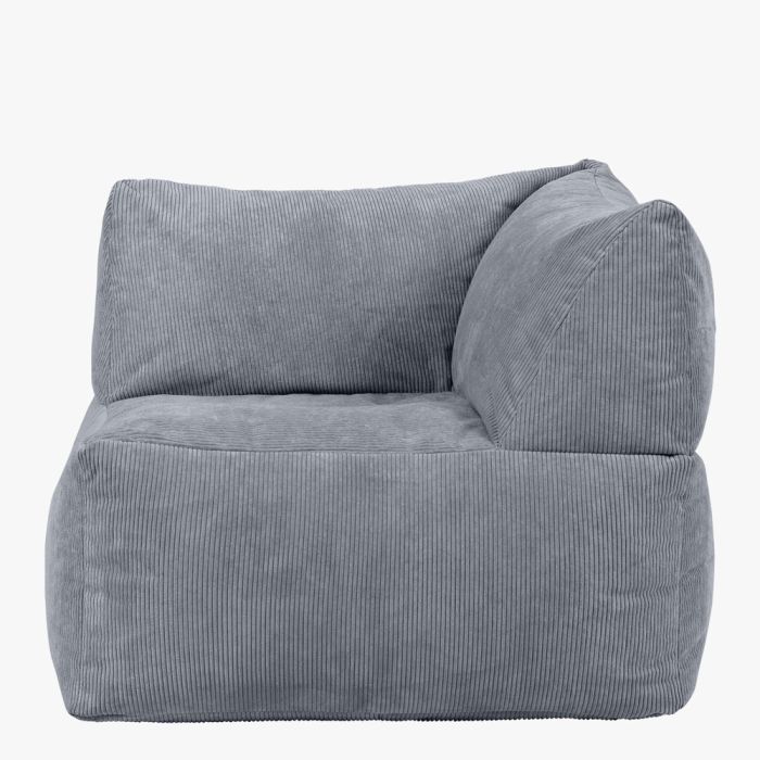 ICON Tetra Corner Floor Sofa Charcoal Grey [Bean Bag] (R42)